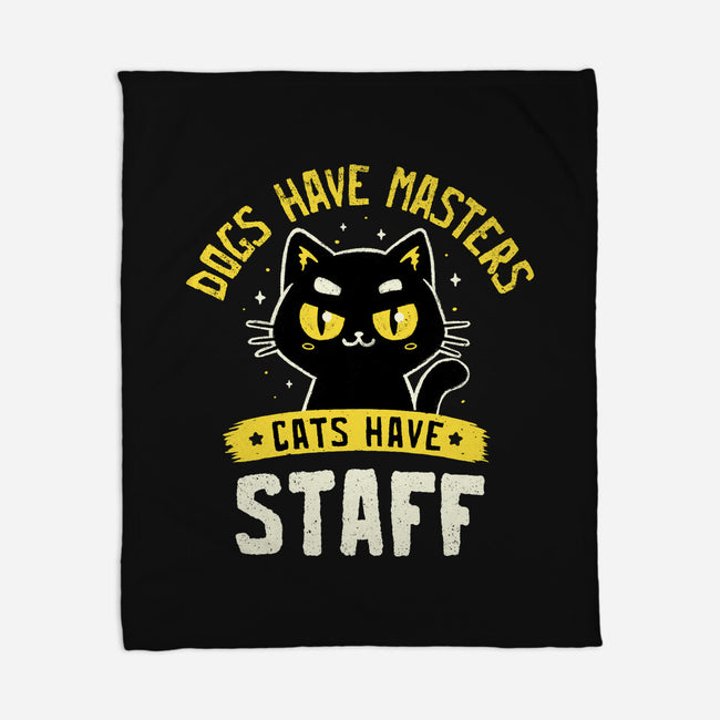 Cats Have Staff-None-Fleece-Blanket-koalastudio