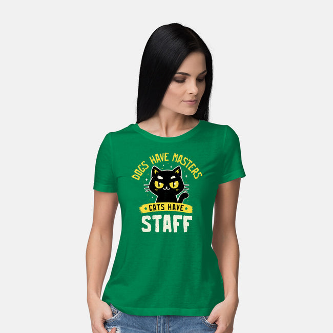 Cats Have Staff-Womens-Basic-Tee-koalastudio