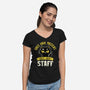 Cats Have Staff-Womens-V-Neck-Tee-koalastudio