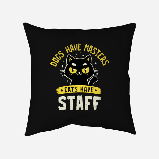 Cats Have Staff-None-Removable Cover w Insert-Throw Pillow-koalastudio