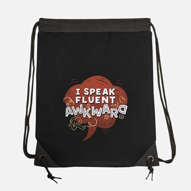 I Speak Fluent Awkward-None-Drawstring-Bag-koalastudio