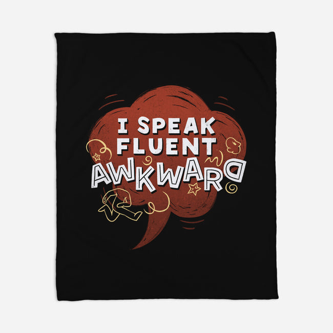 I Speak Fluent Awkward-None-Fleece-Blanket-koalastudio