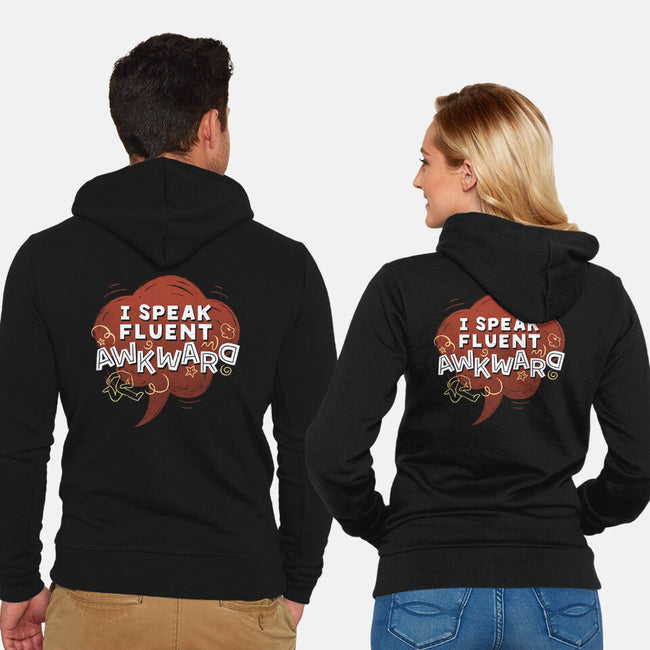 I Speak Fluent Awkward-Unisex-Zip-Up-Sweatshirt-koalastudio