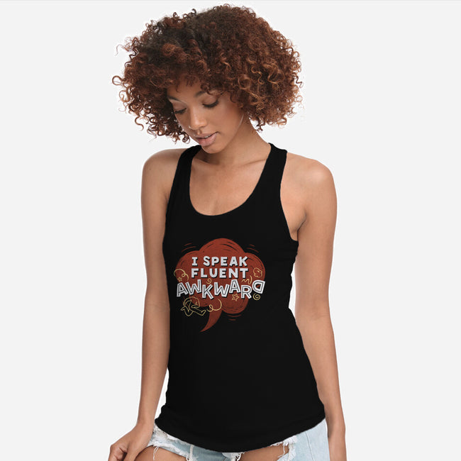 I Speak Fluent Awkward-Womens-Racerback-Tank-koalastudio