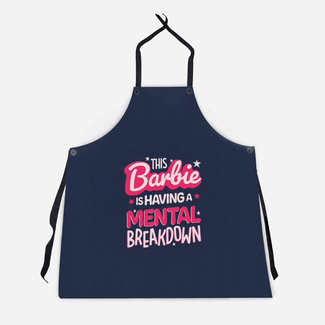 This Barbie Is Having A Mental Breakdown-Unisex-Kitchen-Apron-koalastudio