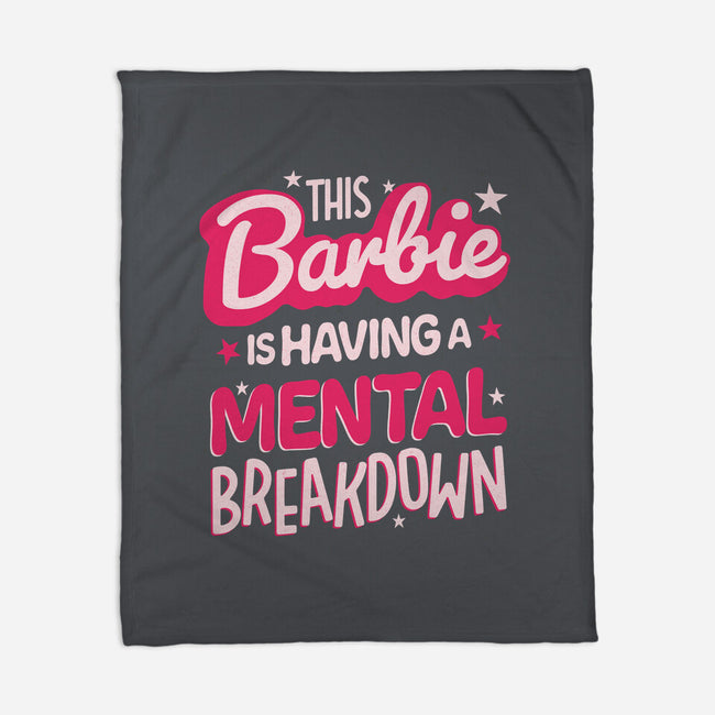 This Barbie Is Having A Mental Breakdown-None-Fleece-Blanket-koalastudio