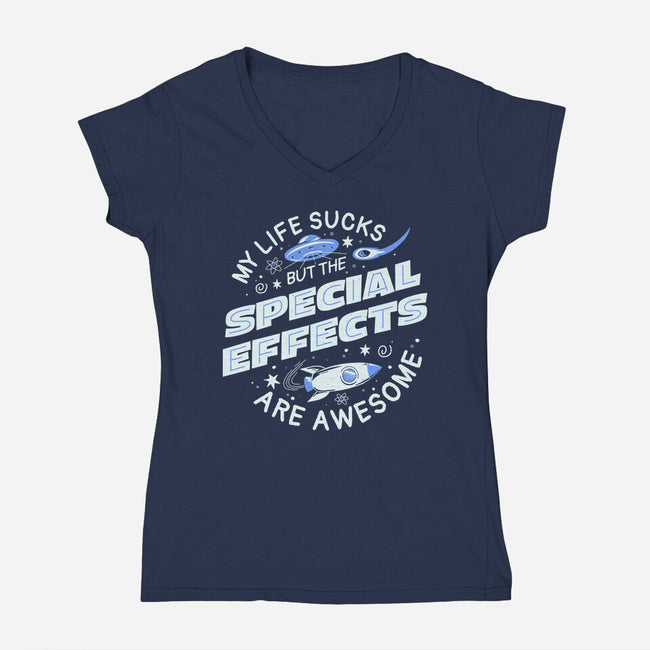 The Special Effects Are Awesome-Womens-V-Neck-Tee-koalastudio