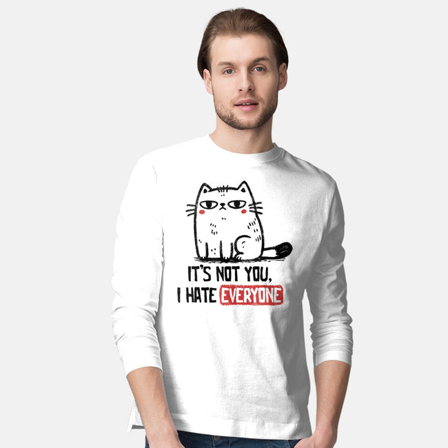 It's Not You I Hate Everyone-Mens-Long Sleeved-Tee-koalastudio