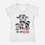 We Are What We Eat-Womens-V-Neck-Tee-koalastudio