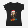 I Am Christmas-Womens-V-Neck-Tee-kharmazero