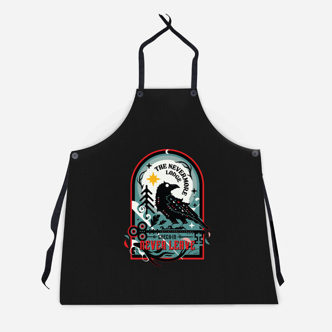 The Nevermore Lodge-Unisex-Kitchen-Apron-BadBox