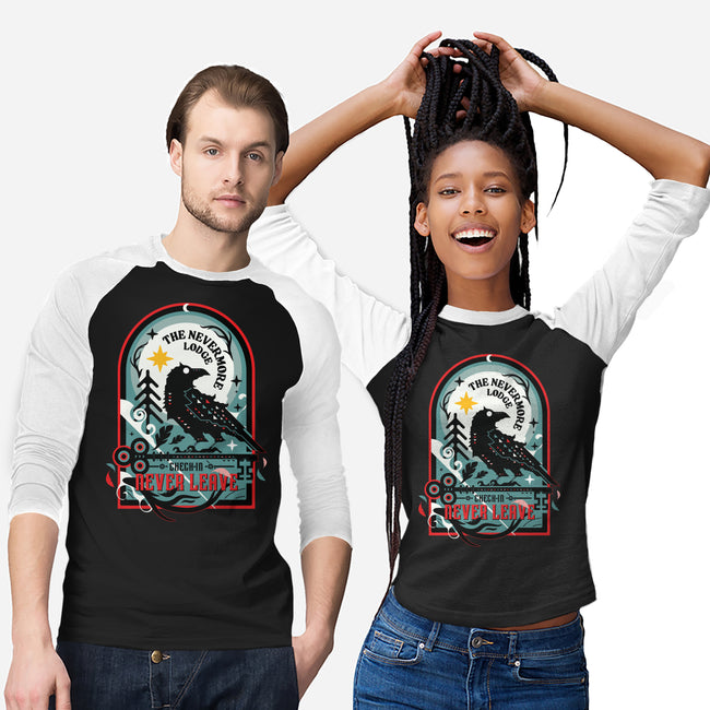 The Nevermore Lodge-Unisex-Baseball-Tee-BadBox