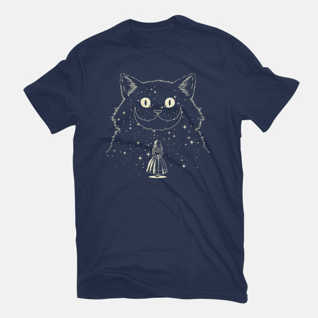 Alice Star Night Cat-Womens-Basic-Tee-tobefonseca