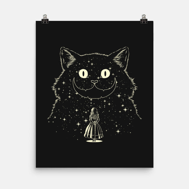 Alice Star Night Cat-None-Matte-Poster-tobefonseca