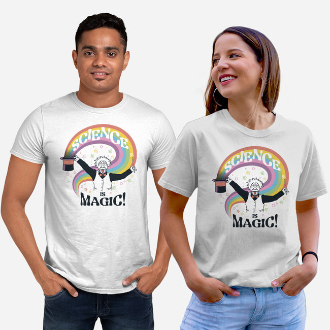 Science Is Magic Einstein-Unisex-Basic-Tee-tobefonseca