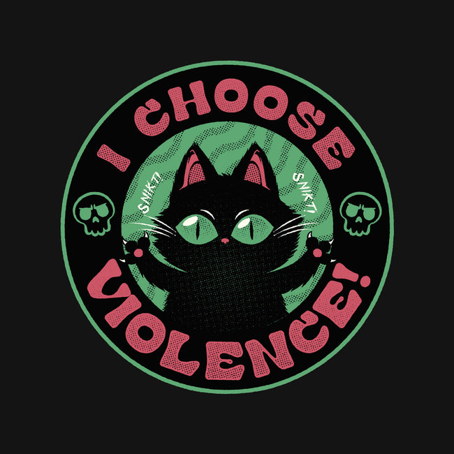 I Choose Violence Funny Cat-Unisex-Basic-Tee-tobefonseca