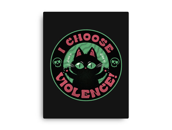 I Choose Violence Funny Cat