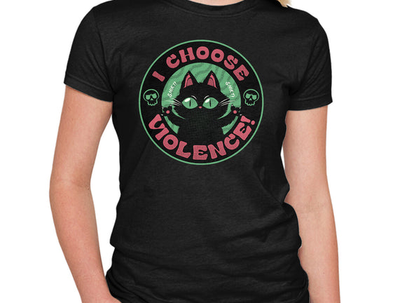 I Choose Violence Funny Cat