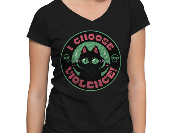 I Choose Violence Funny Cat