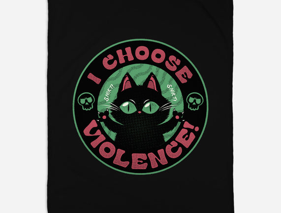 I Choose Violence Funny Cat