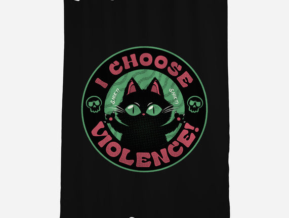 I Choose Violence Funny Cat