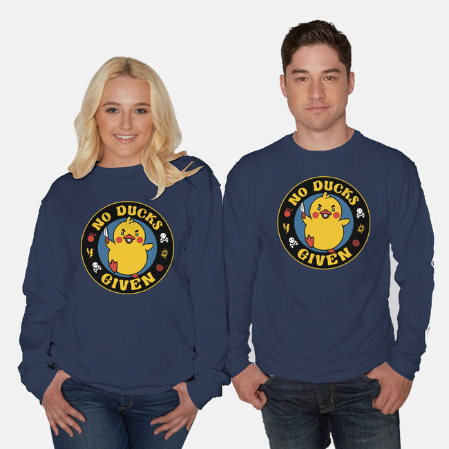 No Ducks Given Here-Unisex-Crew Neck-Sweatshirt-tobefonseca