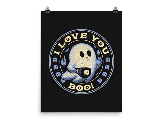 I Love You Boo Funny Ghost