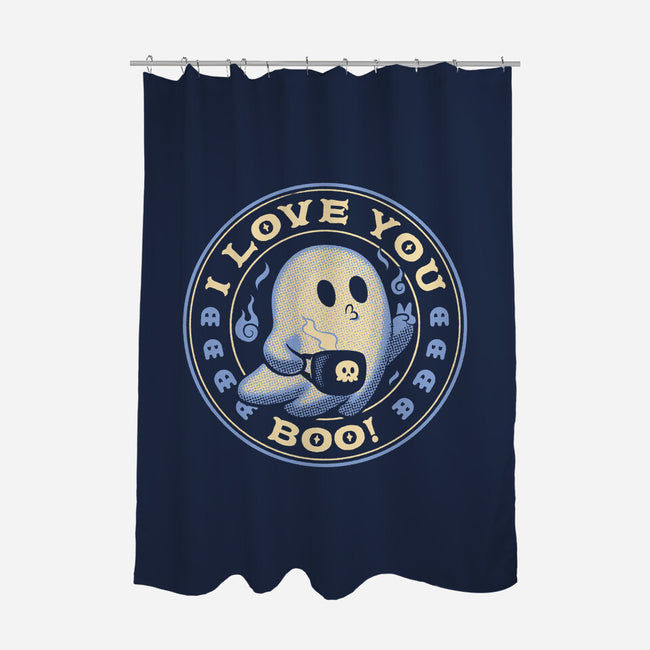 I Love You Boo Funny Ghost-None-Polyester-Shower Curtain-tobefonseca