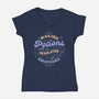 Making Potions And Regulating Emotions-Womens-V-Neck-Tee-tobefonseca