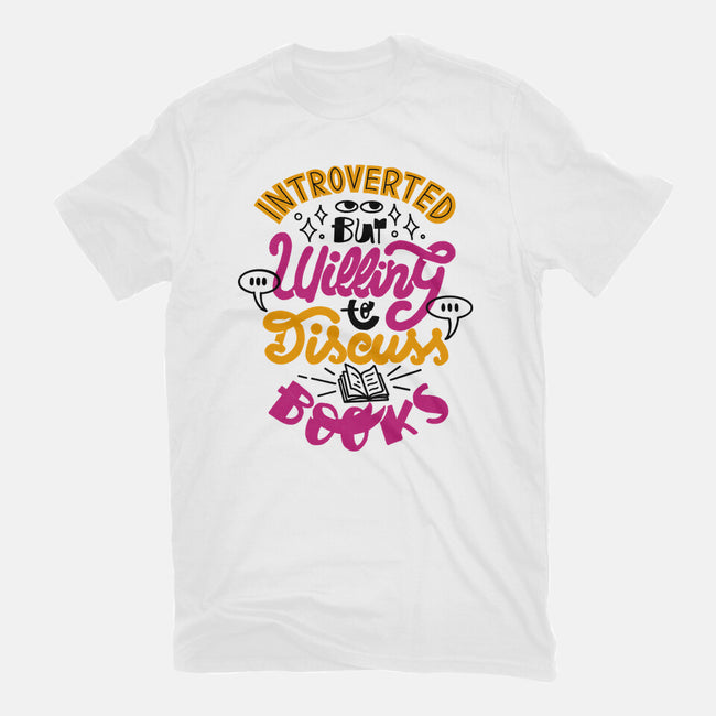 Willing To Discuss Books-Mens-Heavyweight-Tee-tobefonseca