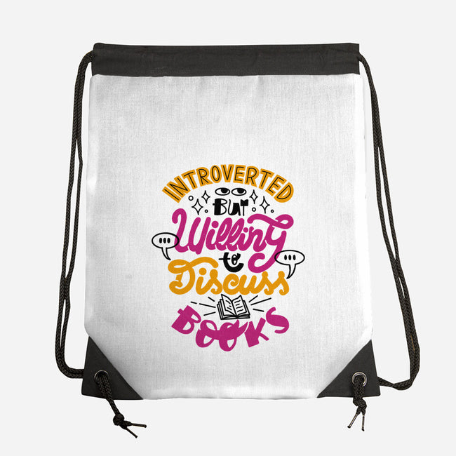 Willing To Discuss Books-None-Drawstring-Bag-tobefonseca