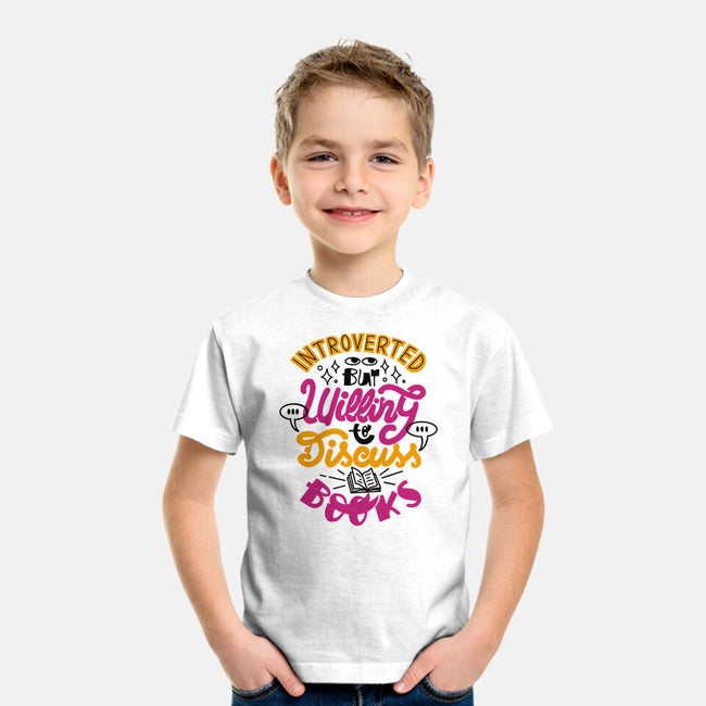 Willing To Discuss Books-Youth-Basic-Tee-tobefonseca