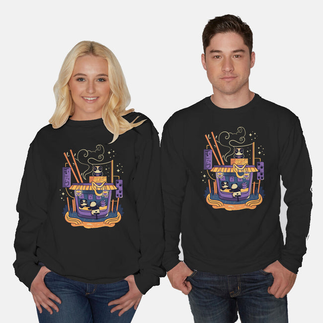 Panda Lamen House-Unisex-Crew Neck-Sweatshirt-tobefonseca