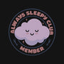 Always Sleepy Club Member-Womens-Basic-Tee-tobefonseca