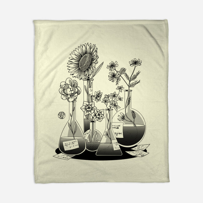 Science Flower Glassware-None-Fleece-Blanket-tobefonseca