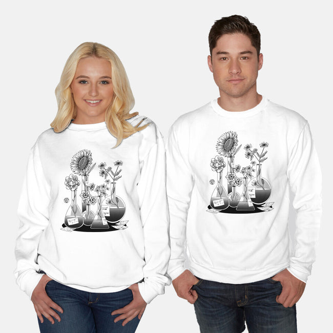 Science Flower Glassware-Unisex-Crew Neck-Sweatshirt-tobefonseca