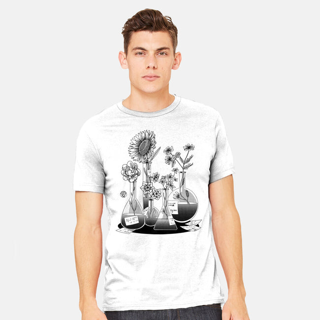 Science Flower Glassware-Mens-Heavyweight-Tee-tobefonseca