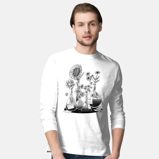 Science Flower Glassware-Mens-Long Sleeved-Tee-tobefonseca