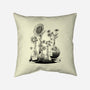 Science Flower Glassware-None-Removable Cover w Insert-Throw Pillow-tobefonseca