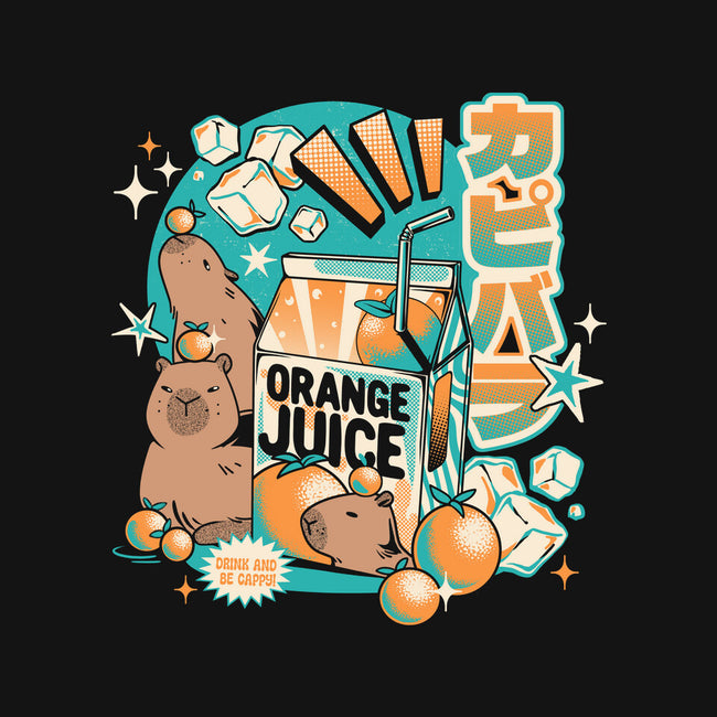 Capybara Japanese Orange Juice-Unisex-Zip-Up-Sweatshirt-tobefonseca