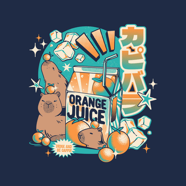 Capybara Japanese Orange Juice-None-Stretched-Canvas-tobefonseca