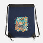 Capybara Japanese Orange Juice-None-Drawstring-Bag-tobefonseca