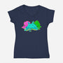 Melted Invaders-Womens-V-Neck-Tee-Getsousa!