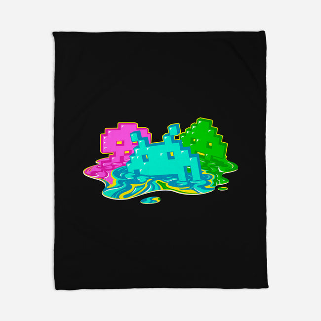 Melted Invaders-None-Fleece-Blanket-Getsousa!