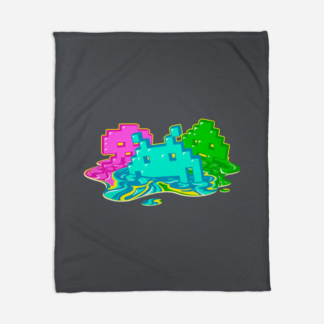 Melted Invaders-None-Fleece-Blanket-Getsousa!