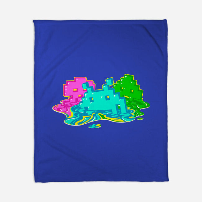 Melted Invaders-None-Fleece-Blanket-Getsousa!