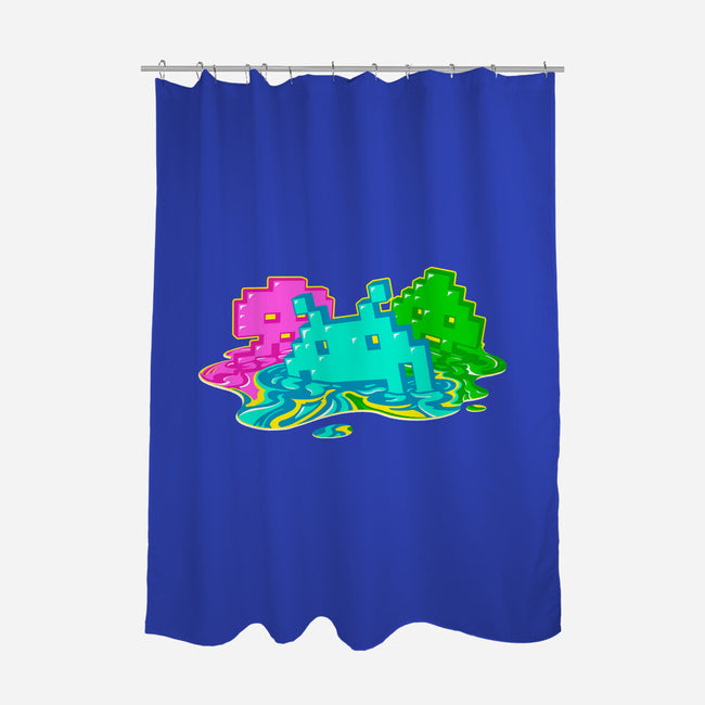 Melted Invaders-None-Polyester-Shower Curtain-Getsousa!