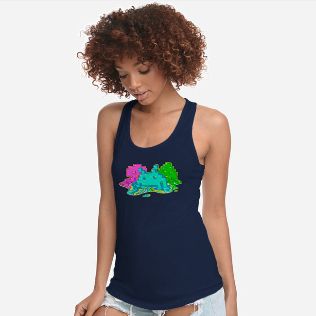 Melted Invaders-Womens-Racerback-Tank-Getsousa!