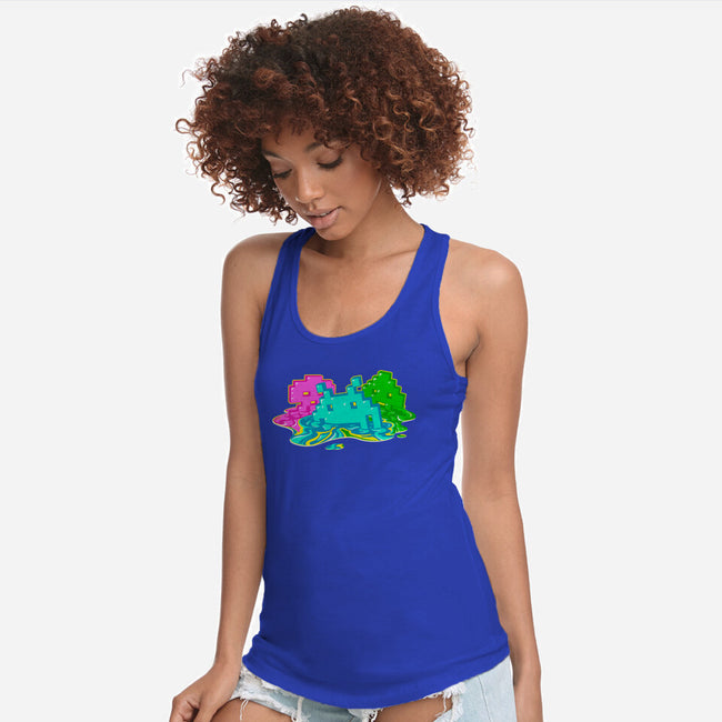 Melted Invaders-Womens-Racerback-Tank-Getsousa!