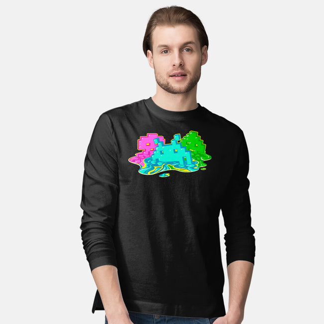 Melted Invaders-Mens-Long Sleeved-Tee-Getsousa!